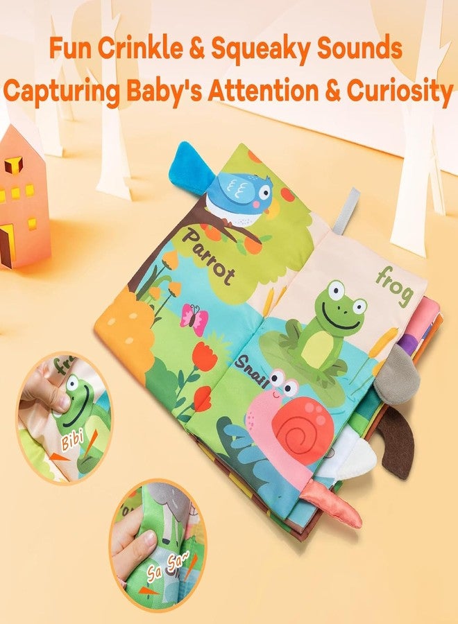 VIVATRA Learning Tails Book, Children's Tail Cloth Book Set, Tear Resistant Books with Rustling Sound, Early Educational Toy for 0-3 Years, Boys & Girls, Ideal for Baby Showers | Garden Tails - Image 4